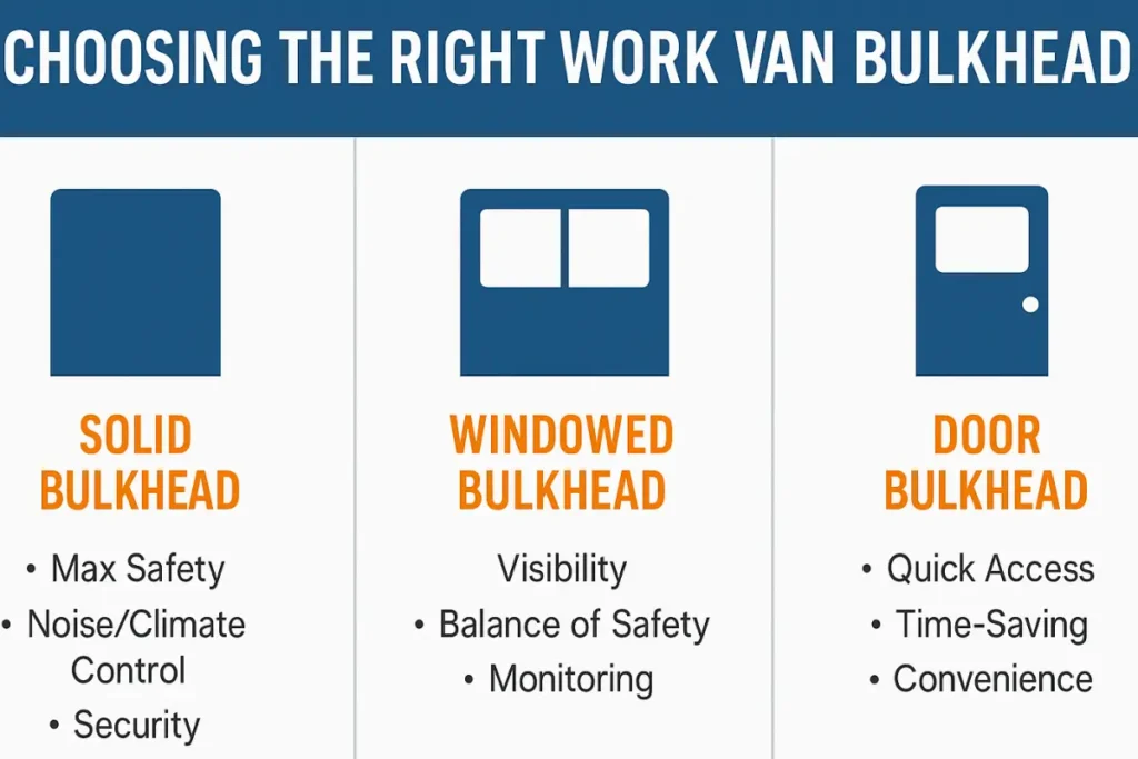 Choose the Right Bulkhead for Your Work Van