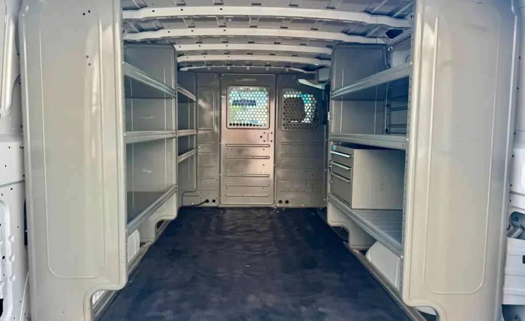 work van cabinet shelves bulkhead